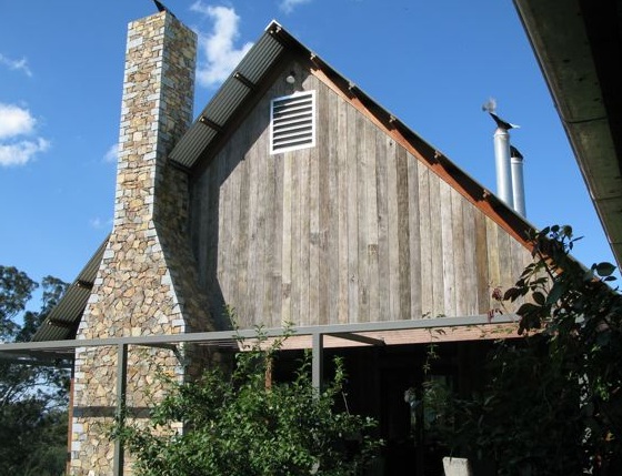 grey faced weaterboard gable